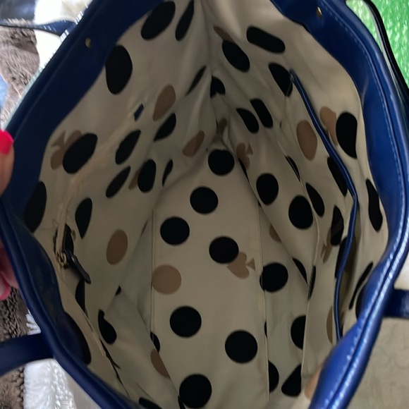 Kate Spade Blue Patent Tote - Picture 6 of 7
